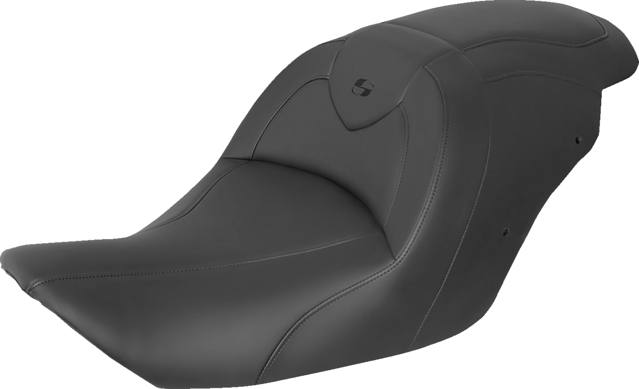 RoadSofa™ Seat - with Backrest - Black w/ Black Stitching - Indian '14-'24