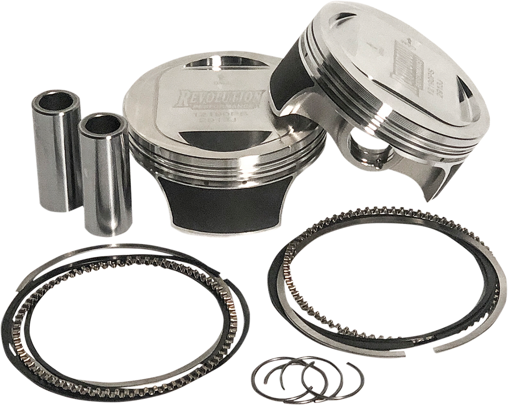 Piston Kit - Flat-Top - For 139" Monster Big Bore Cylinder Kit - 107" M8