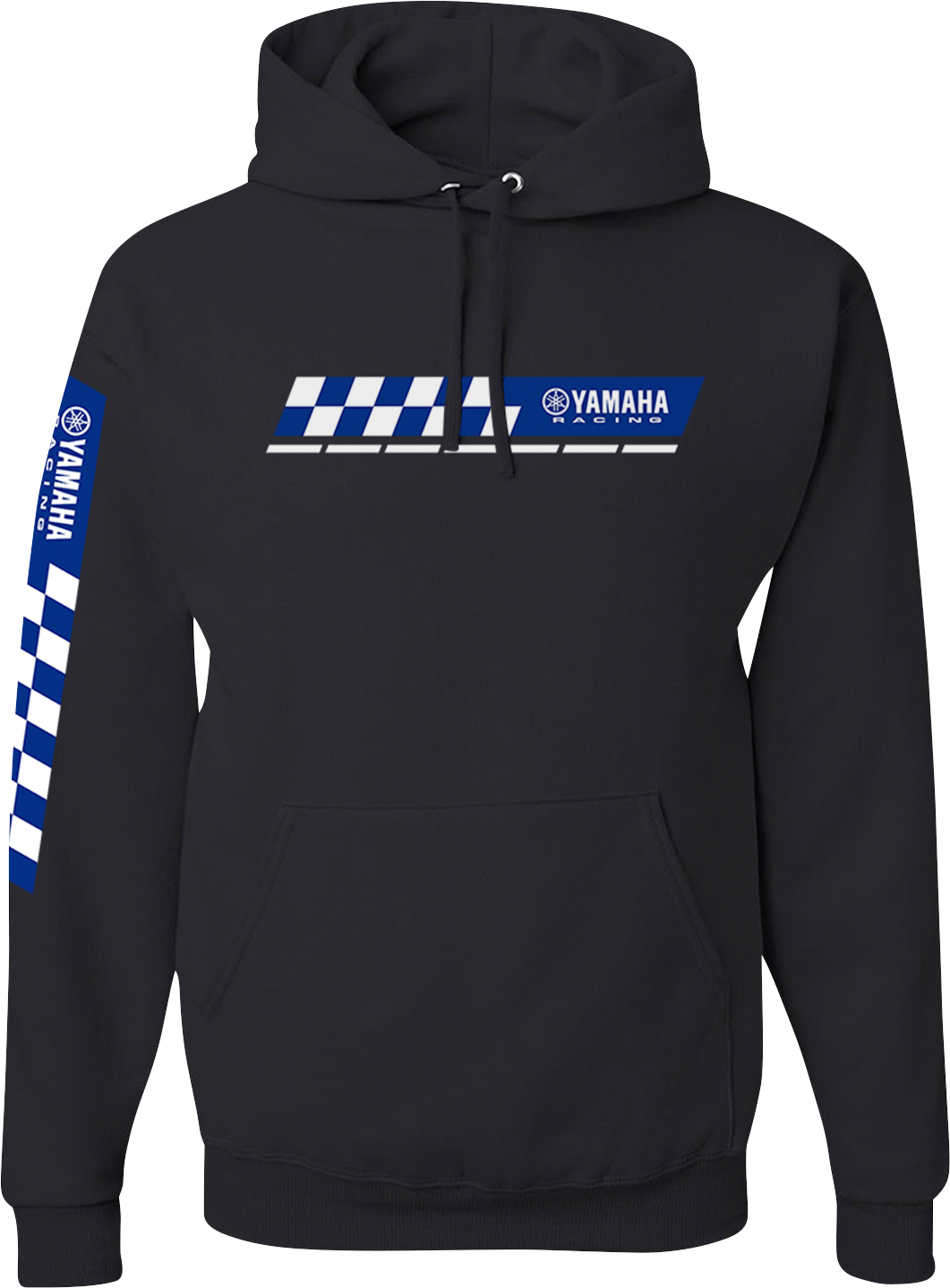 Yamaha Racing Check Hoodie - Black - Small