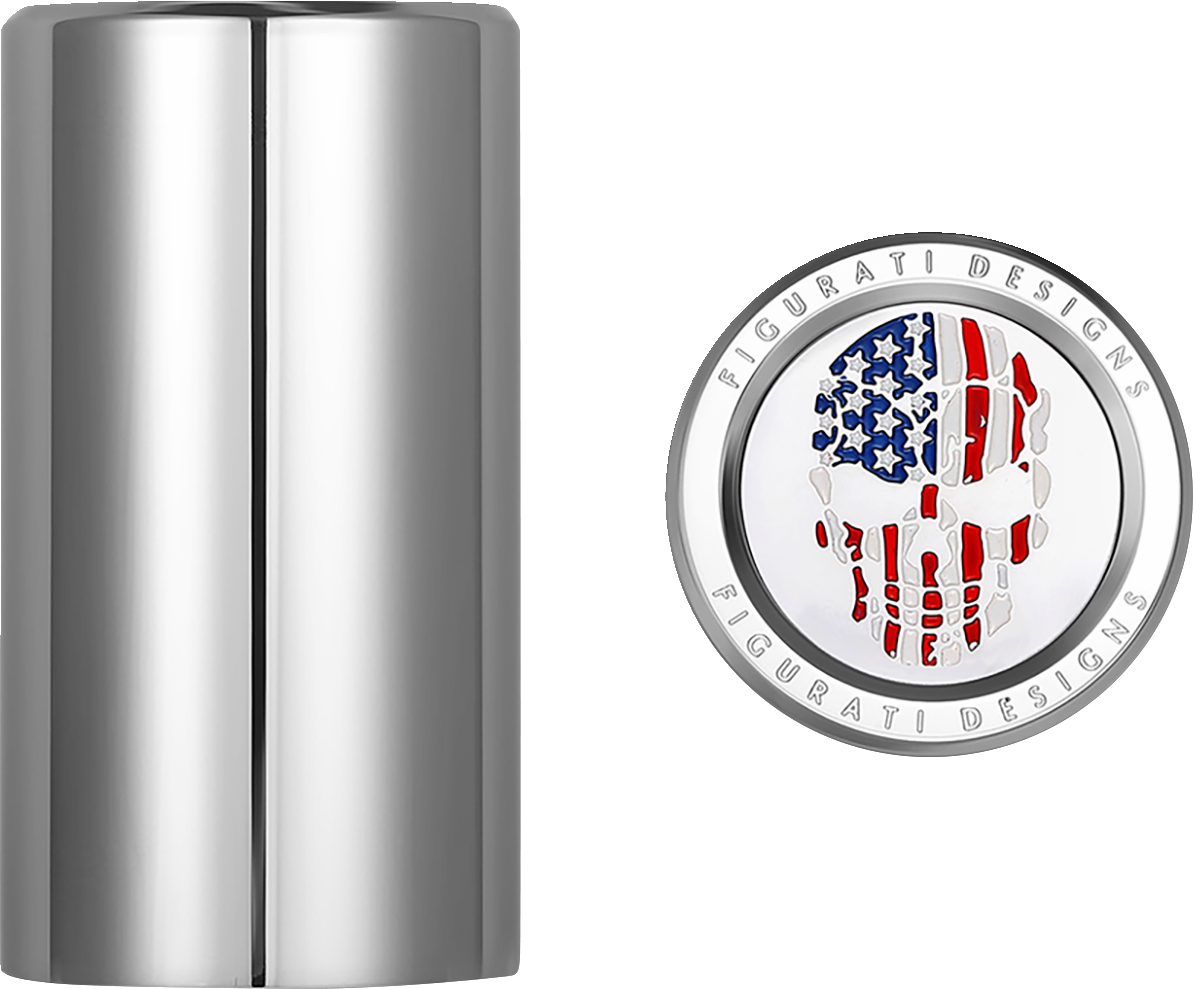 Docking Covers - American Flag - Short - Silver