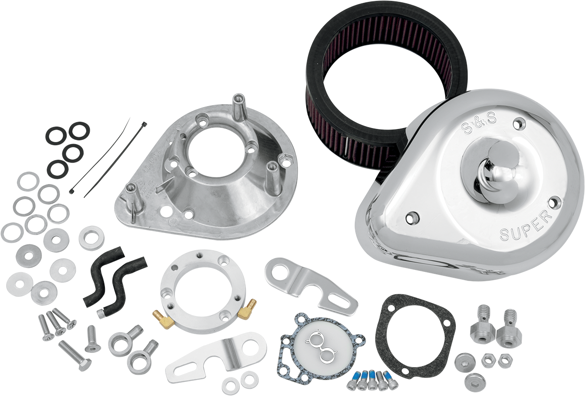 Teardrop Air Cleaner Kit - Gloss Black