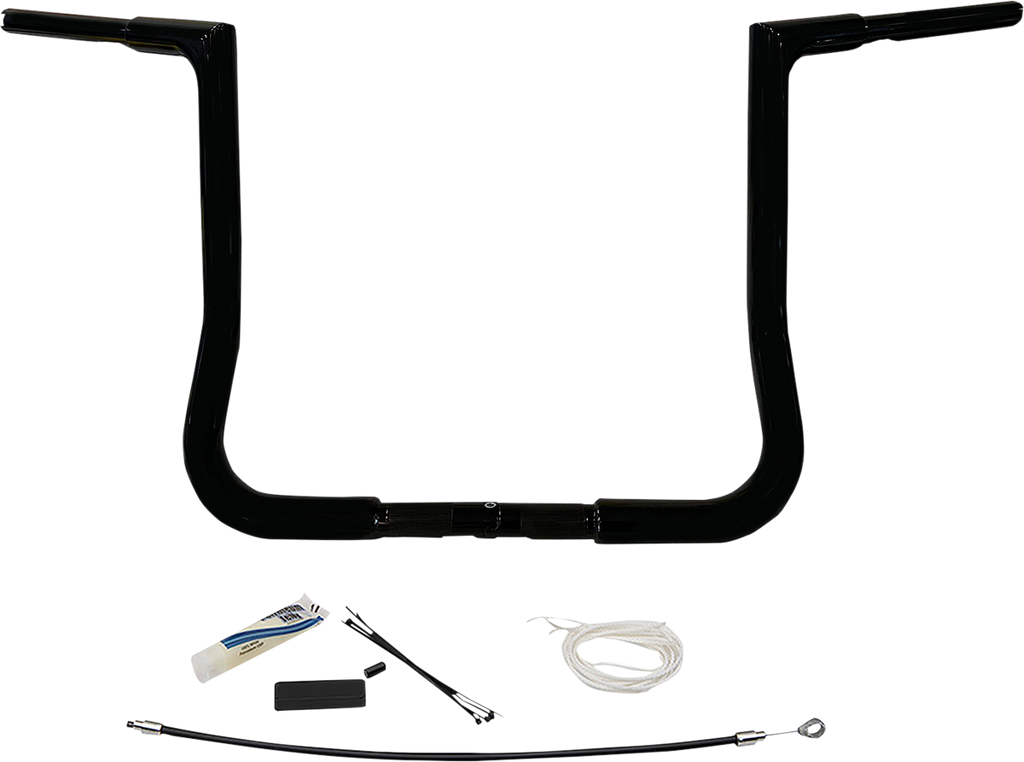 1-1/4" EZ Install Flat Top Handlebar Kit - 12" - Chrome
