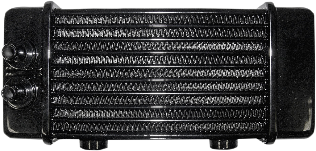 Universal Oil Cooler - 6-Row - Gloss Black