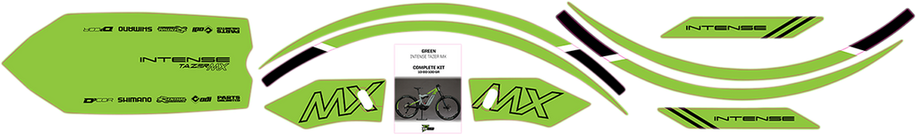 Graphics Kit for Tazer MX - White