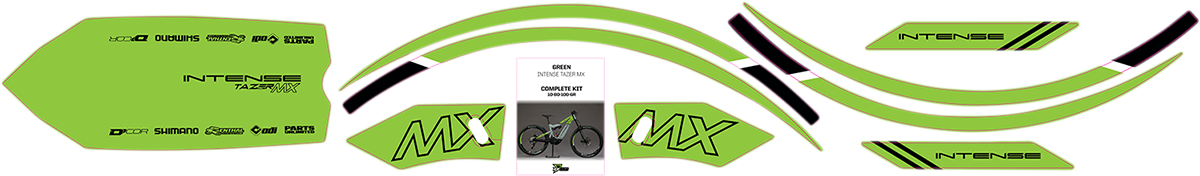 Graphics Kit for Tazer MX - White