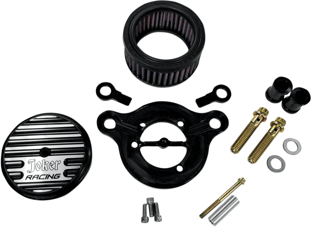 High-Performance Air Cleaner Assembly Kit - Finned Black