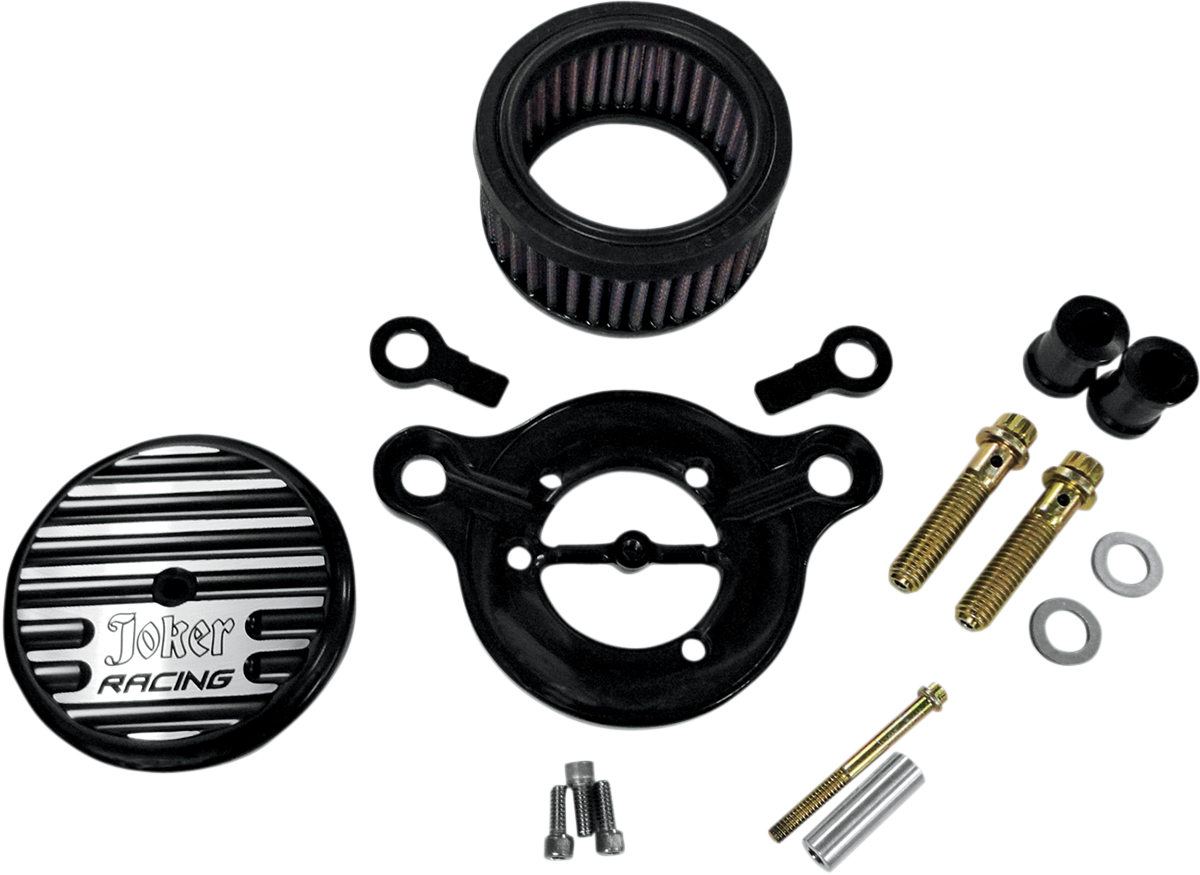 High-Performance Air Cleaner Assembly Kit - Finned Black