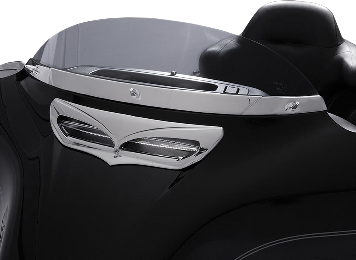 LED Windshield Trim - Chrome - FLH