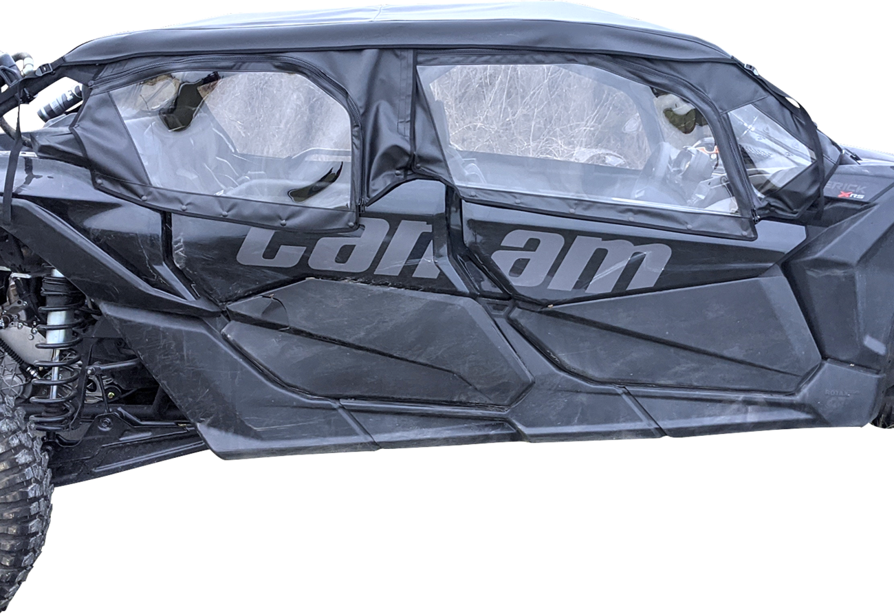 Soft Upper Doors - Black - Can-Am Defender Max
