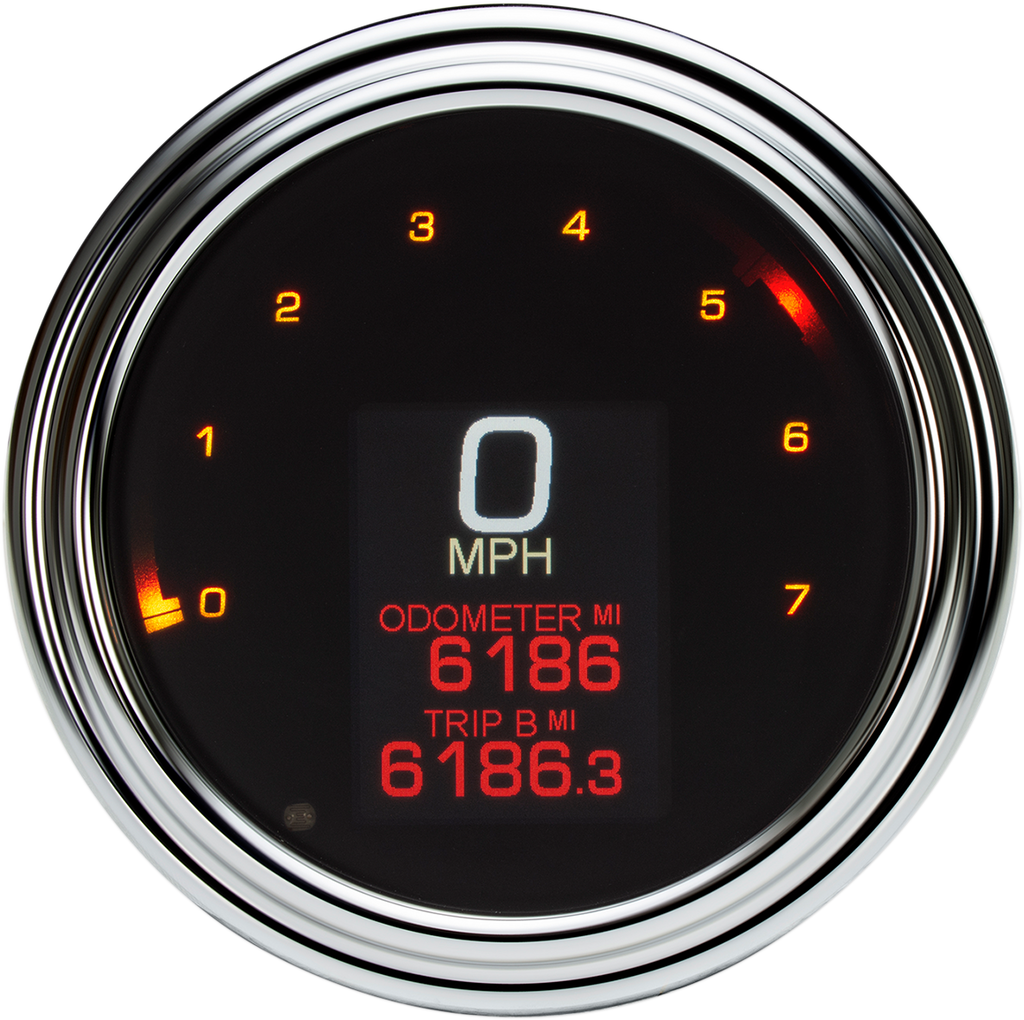 Tank Speedometer - Black Bezel - 4.5"