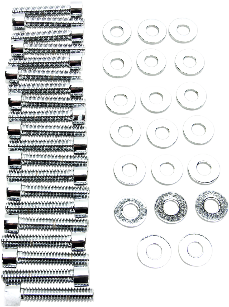Bolt Kit - Rocker Box - Socket-Head - Chrome - Twin Cam
