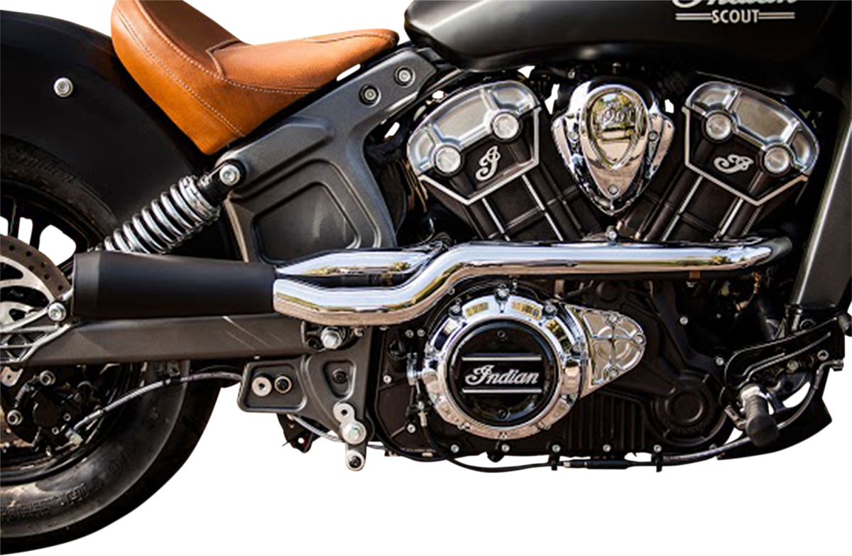 2:1 Exhaust - Black - Indian Scout