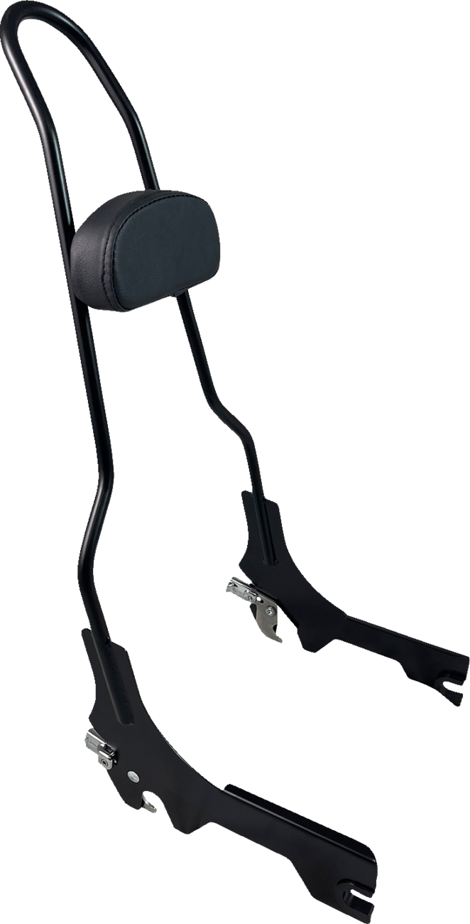 Quick Release Sissy Bar - 23" - With Pad - Matt Black