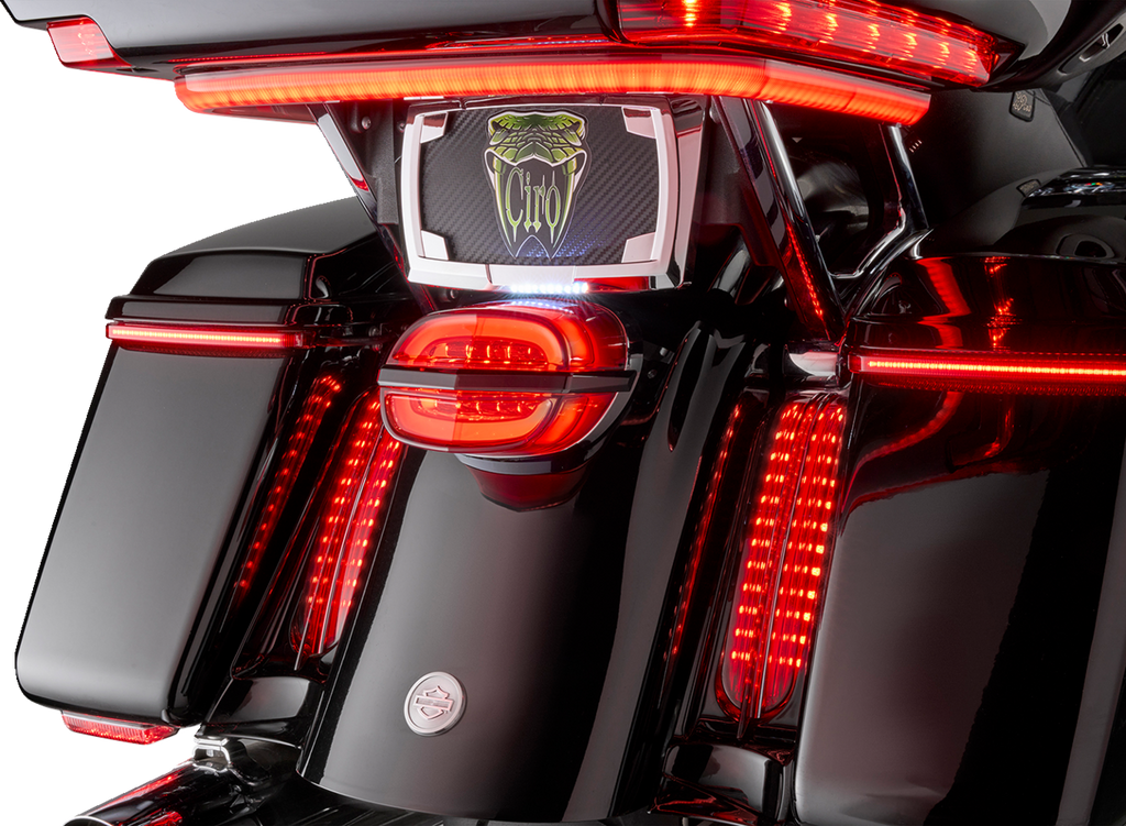 Taillight - Red Lens - with License Plate Light
