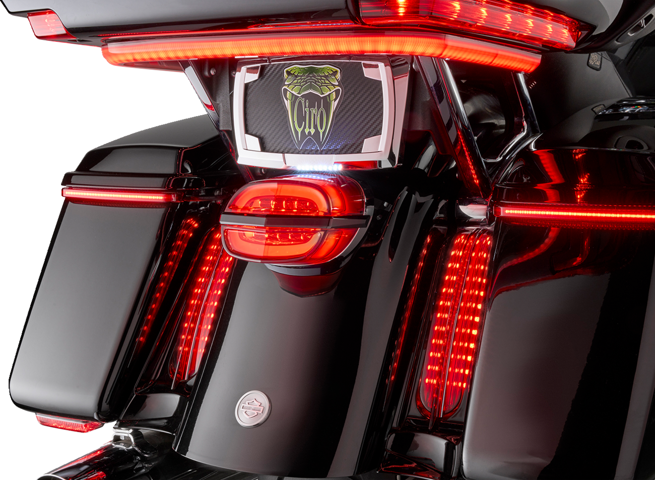 Taillight - Red Lens - with License Plate Light