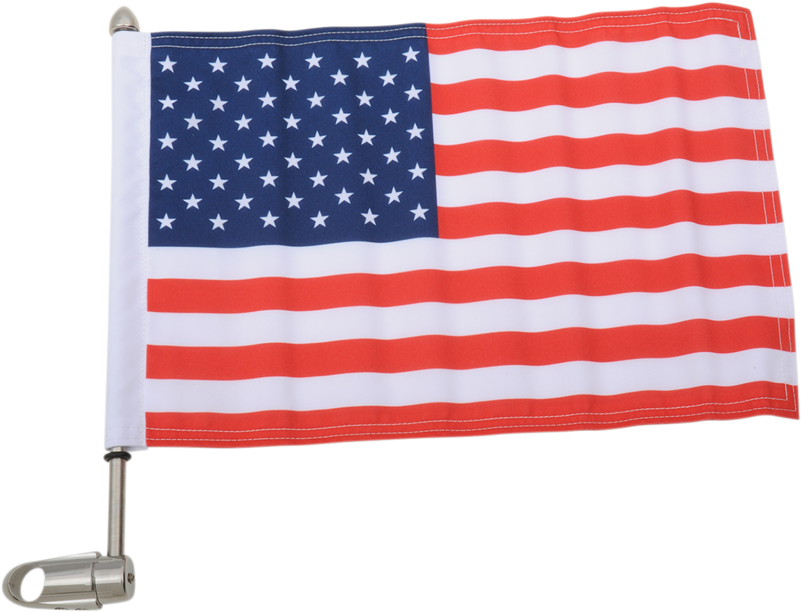 Flag Mount - Pinnacle Luggage Rack - 13" Pole - 10" X 15" Flag