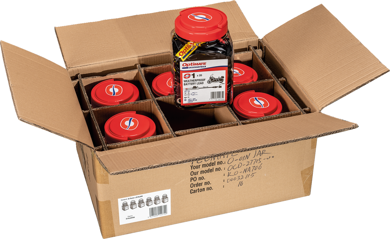 Battery Lead with Ring Terminal - 12V - Fused - 6 Jars