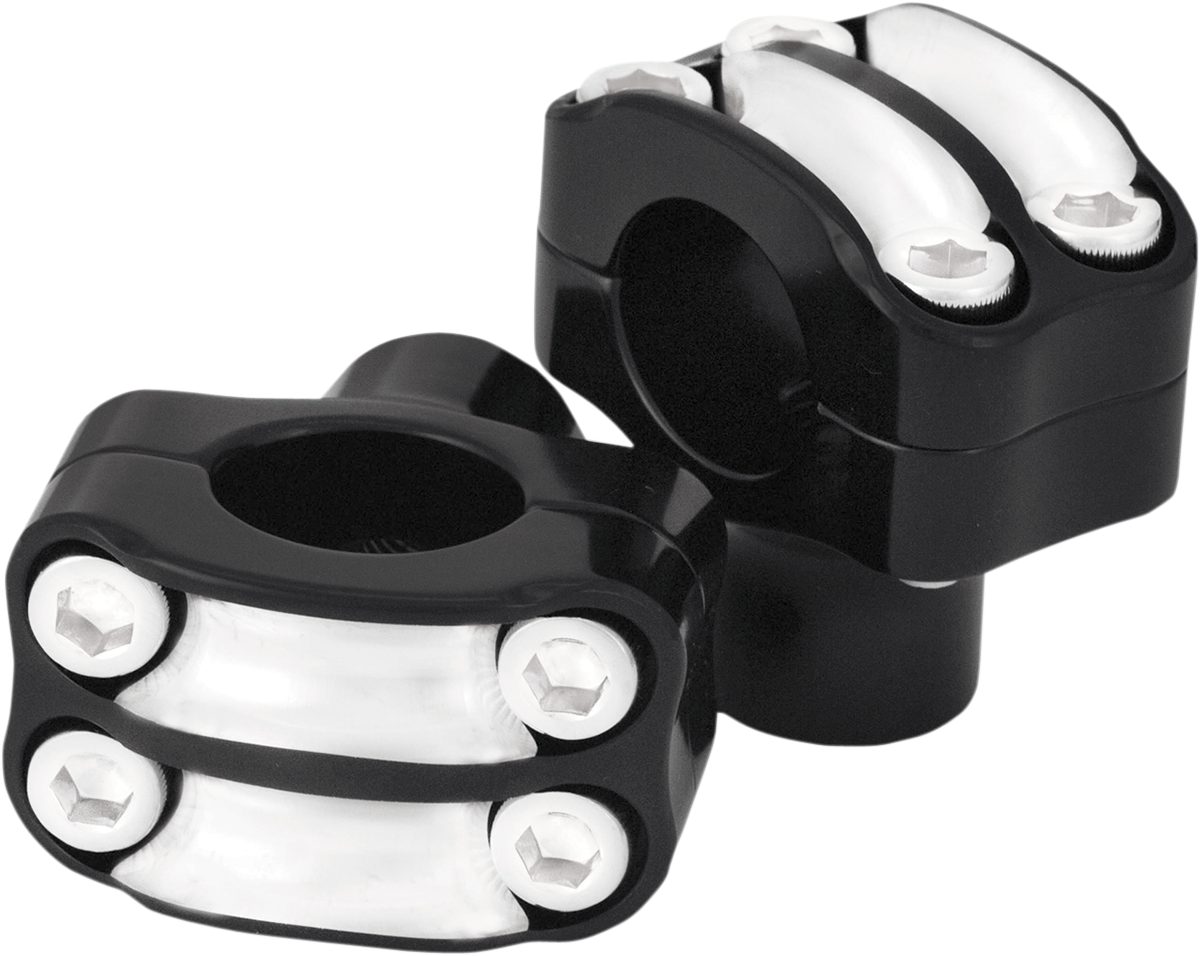 Nostalgia Handlebar Risers - Four-Bolt - 1-1/2" - Contrast Cut