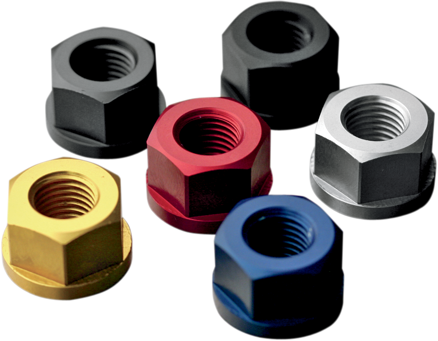 Sprocket Nuts - 6-Bolt Hub - Black - M10 x 1.0