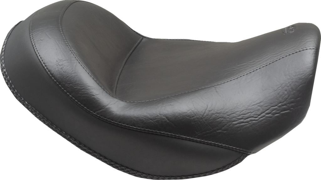 Wide Touring Solo Seat - Black - Plain - with Driver Backrest - C90T '15-'19