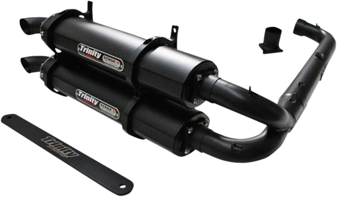 Stage 5 Dual Exhaust - Cerakote Black