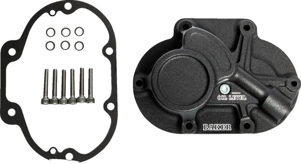 Function-Formed™ Transmission Side Cover - Mechanical - Big Twin - Wrinkle Black