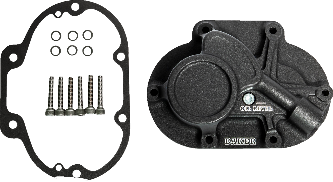 Function-Formed™ Transmission Side Cover - Mechanical - Big Twin - Wrinkle Black