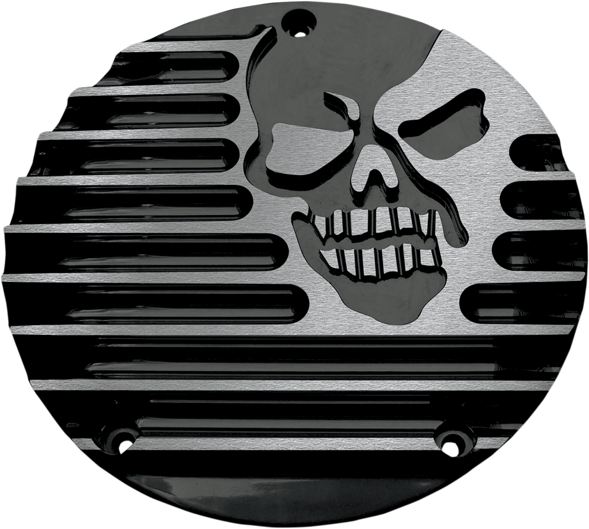 Derby Cover - Dimpled - Black - Touring/Trike