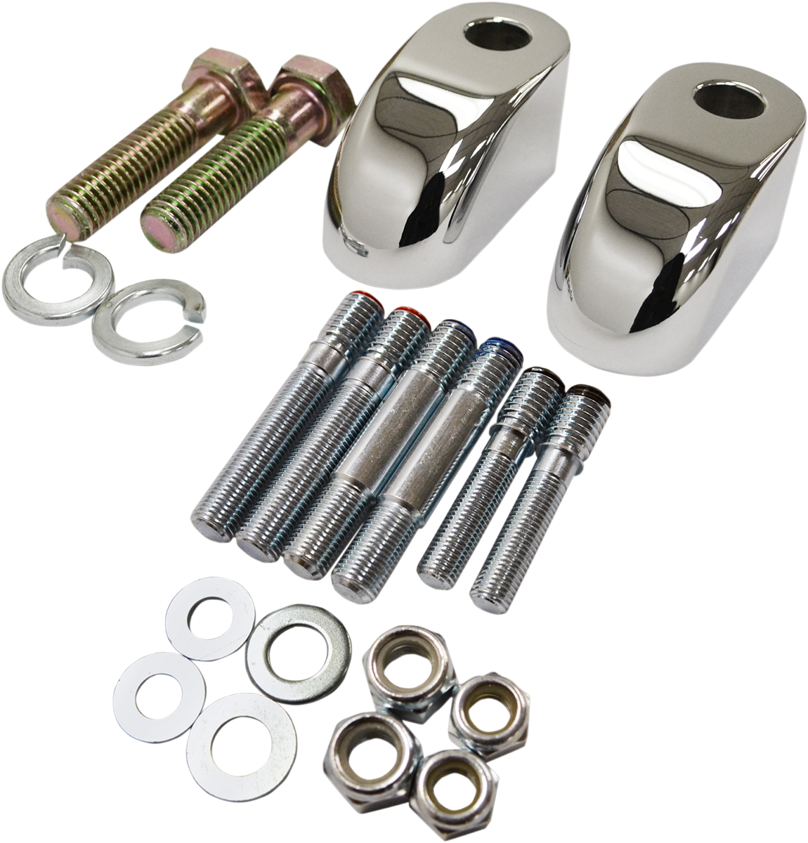 Handlebar Riser Adapter/Extensions - Pullback - 1" - Chrome
