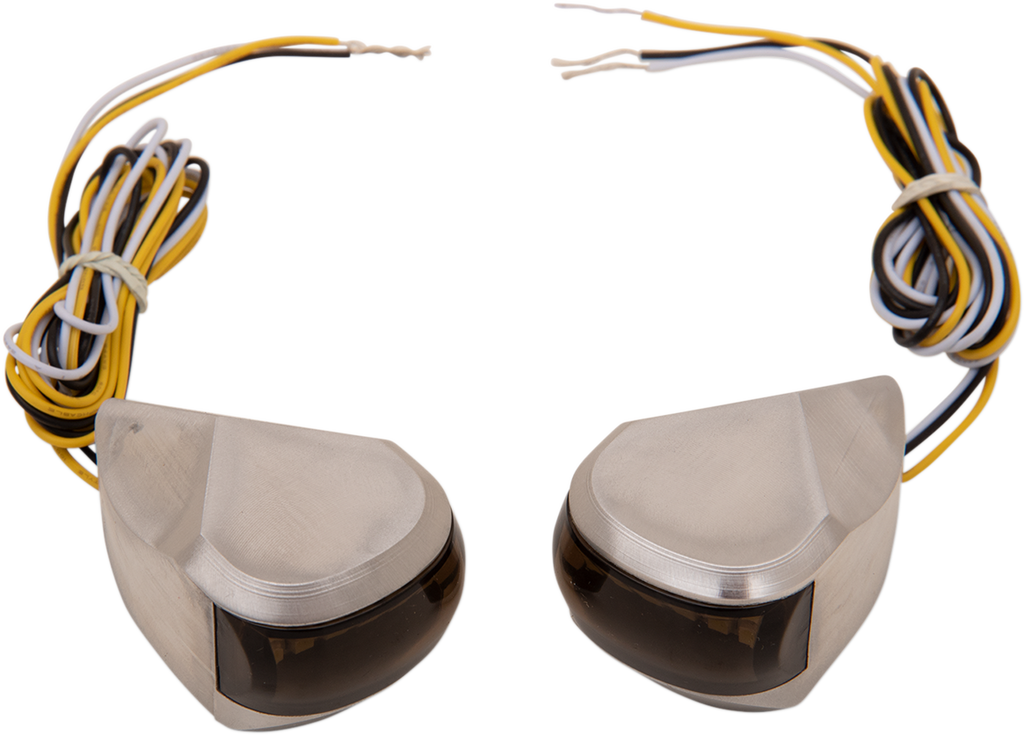 LED Driving/Turn Signal Light - Black - Smoke Lens