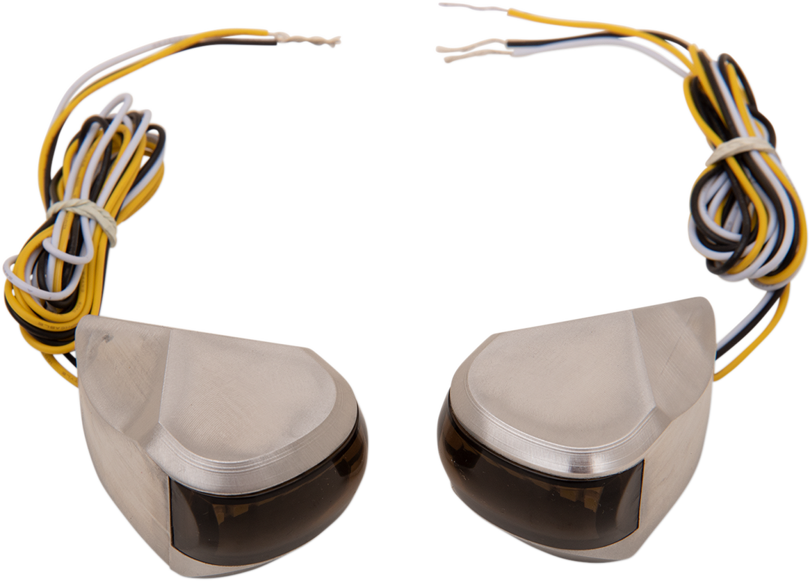 LED Driving/Turn Signal Light - Black - Smoke Lens