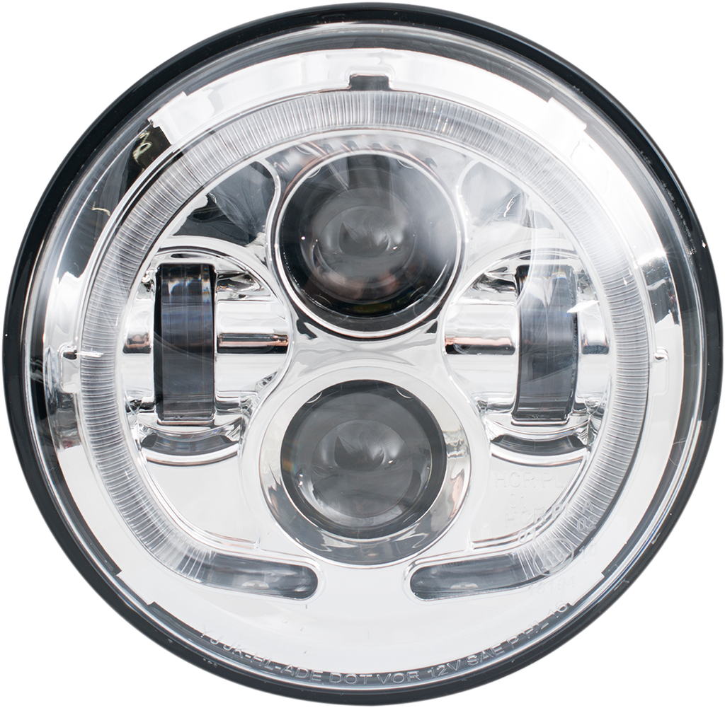 LED Headlight - 5-3/4" - Chrome