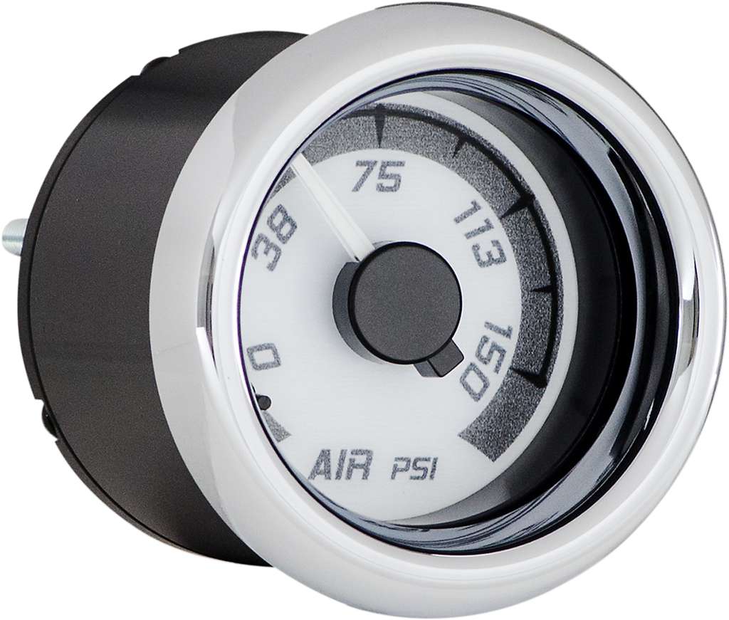 MVX-8K Series Analog 6-Gauge Kit - Chrome Bezel - Black Face with Gray Background