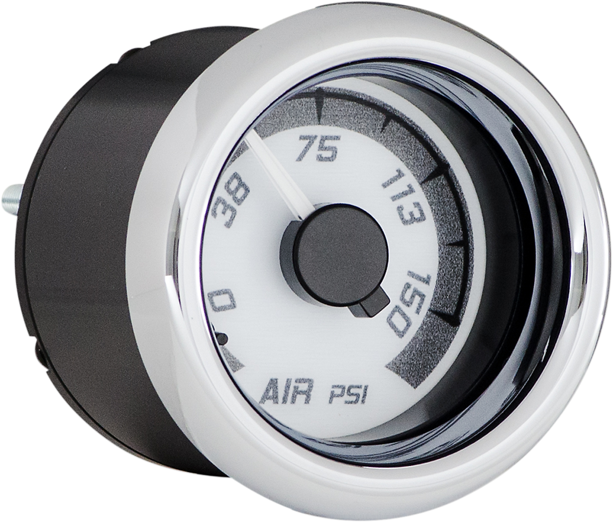 MVX-8K Series Analog 6-Gauge Kit - Chrome Bezel - Black Face with Gray Background