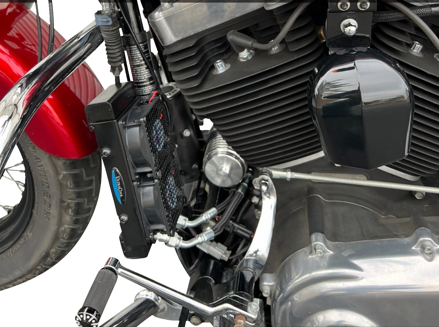 Oil Cooler Kit - Naked Black - Touring/Trike
