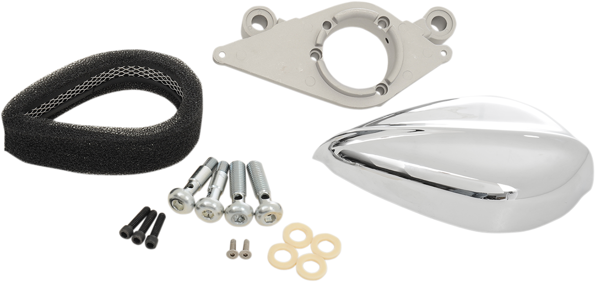 Teardrop Air Cleaner Assembly Kit - Chrome