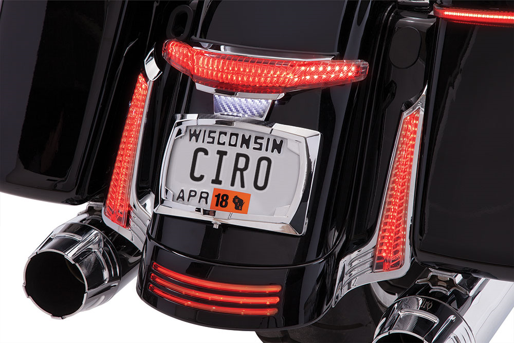 Taillight/License Plate Holder - Black