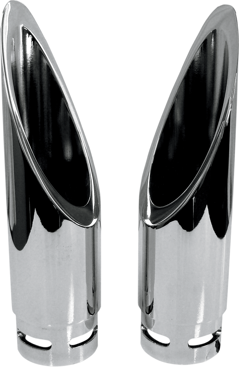 Family Jewel Exhaust Tip - Black - Scalloped