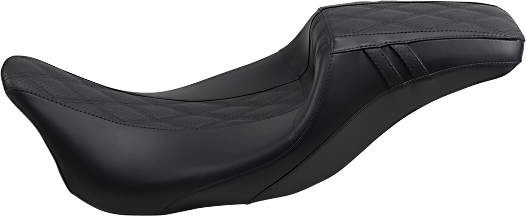 Outcast Daddy Long Legs Seat - 2-Up - w/o Backrest - Smooth - Black - FL '08-'23