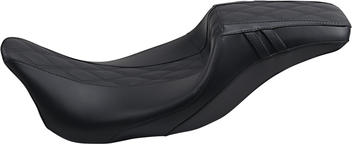 Outcast Daddy Long Legs Seat - 2-Up - w/o Backrest - Smooth - Black - FL '08-'23
