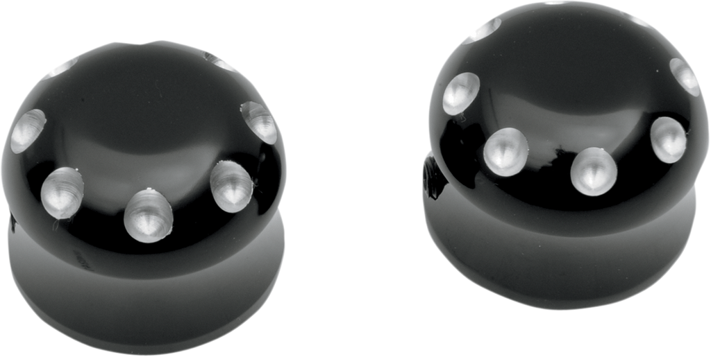 Axle Covers - Front - Smooth - Black - Pair - '08-'23