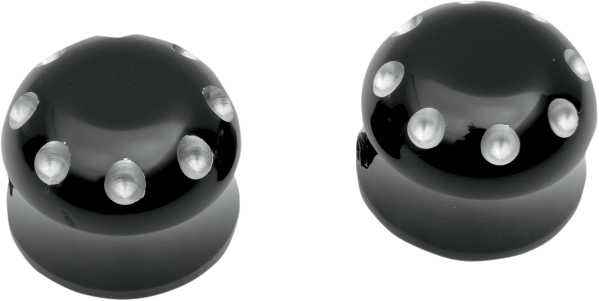 Axle Covers - Front - Smooth - Black - Pair - '08-'23