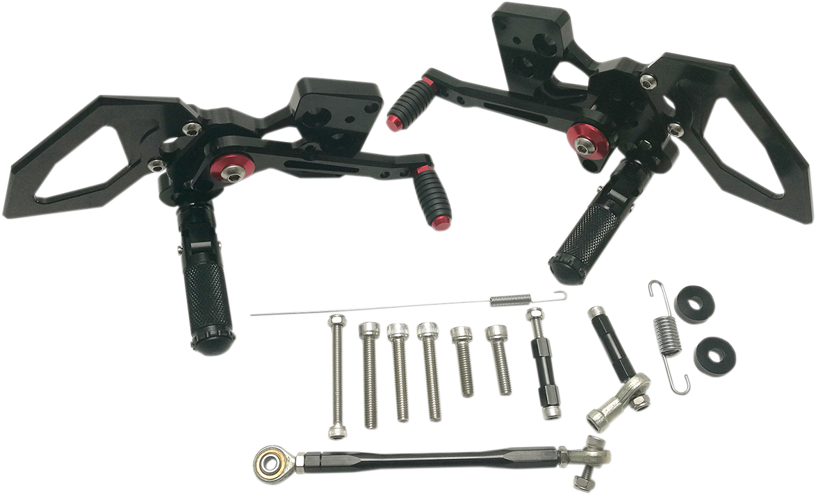MGP Rearset - Black - Yamaha