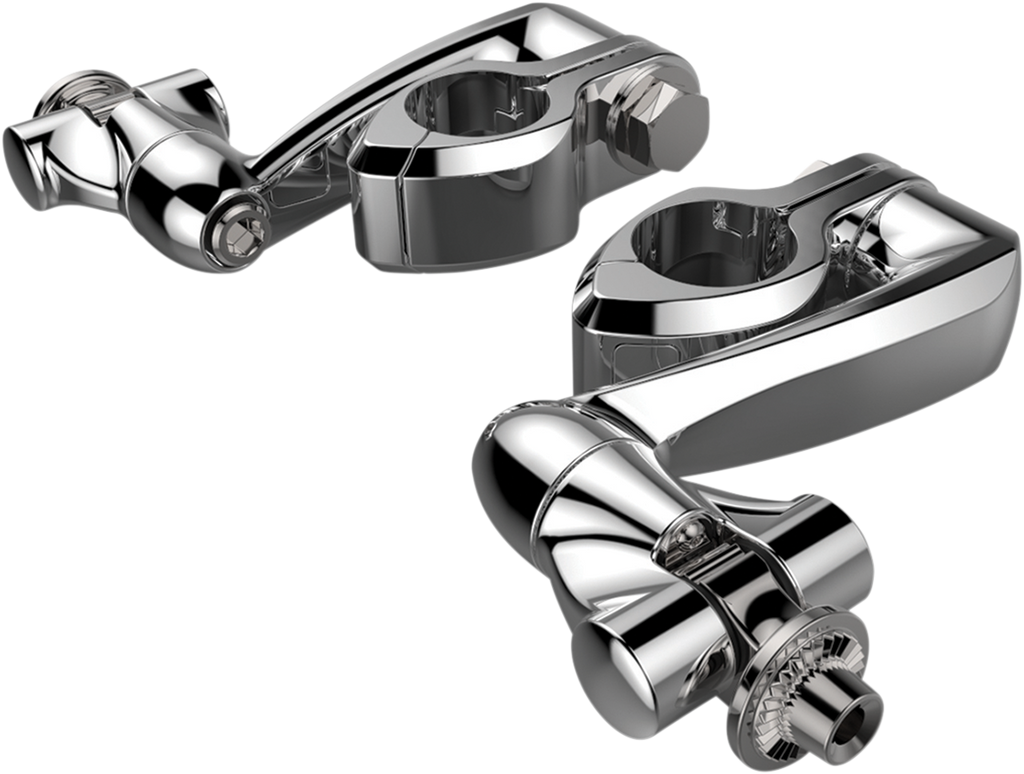 Pinless Clamp - Chrome - 4" Extension