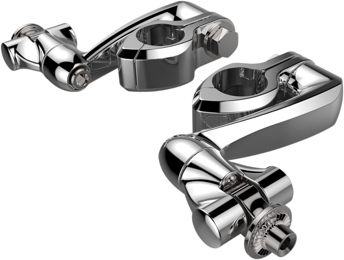 Pinless Clamp - Chrome - 4" Extension