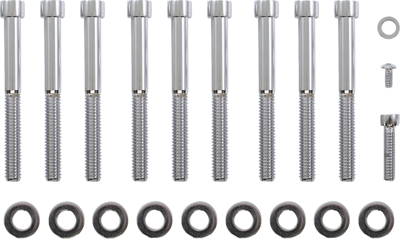 Bolt Kit - Motor Case - Socket-Head - Chrome - M8