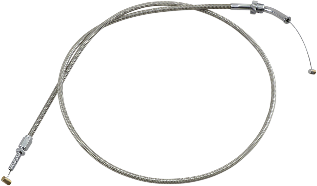 Armor Coat Stainless Steel Throttle/Idle Cable for Cruisers - Push - Royal Star