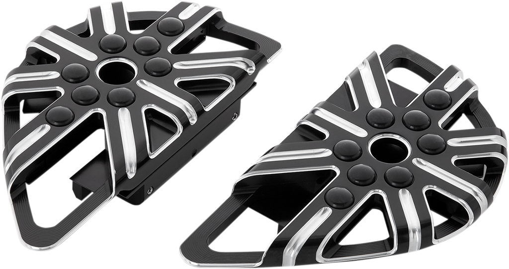 Driver Floorboards - Beveled - Chrome