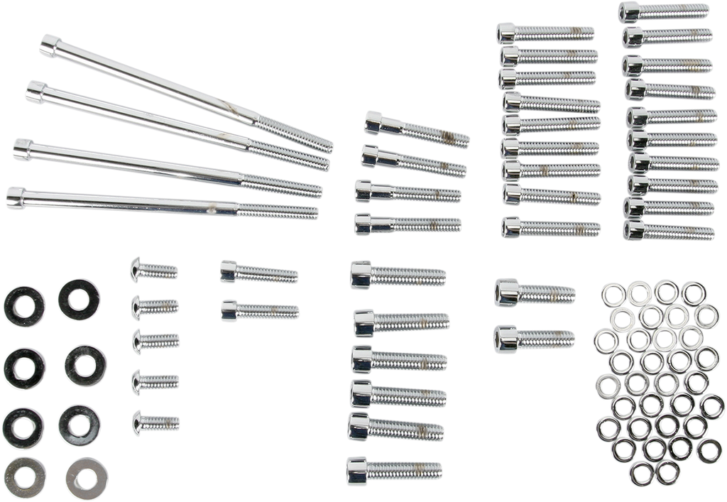 Bolt Kit - Side Cover - Socket-Head - Chrome