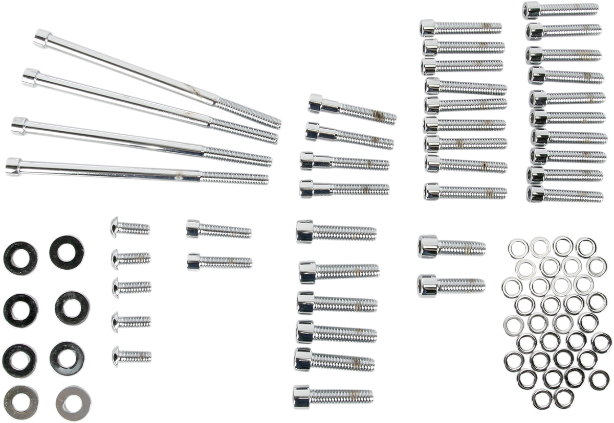 Bolt Kit - Side Cover - Socket-Head - Chrome